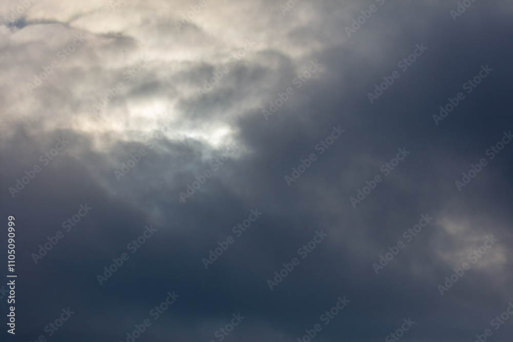 The sky is cloudy and grey The sky is cloudy and grey