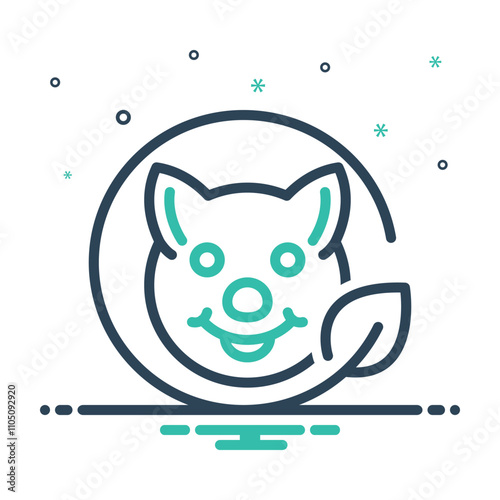 Mix icon for pet hygiene