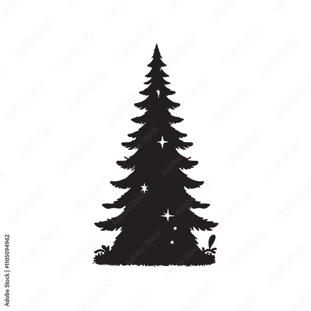 Obraz premium christmas tree vector