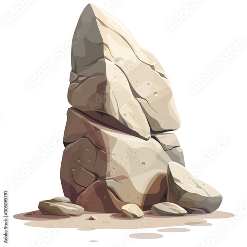 Rock isolated 