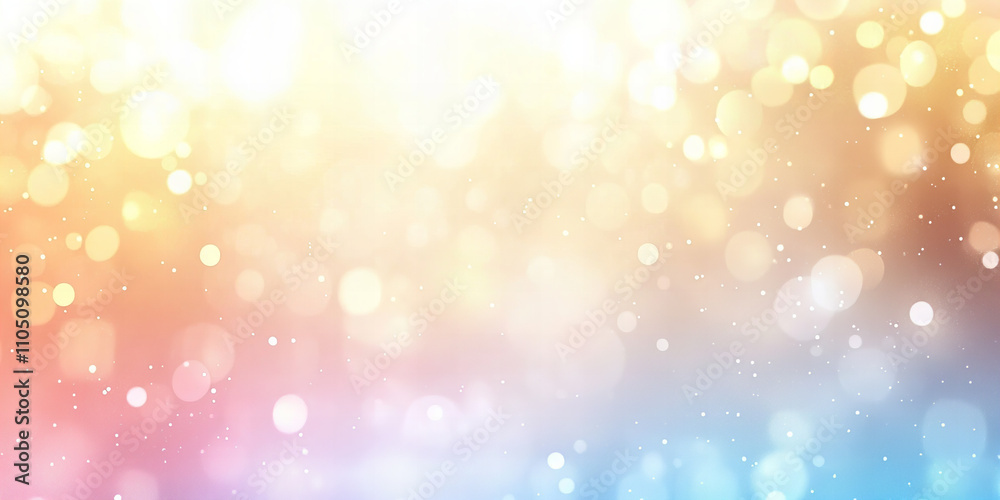 Vibrant pastel bokeh background with glowing light effects for celebrations, holidays, and creative projects Vibrant pastel bokeh background with glowing light effects for celebrations, holidays, and creative projects