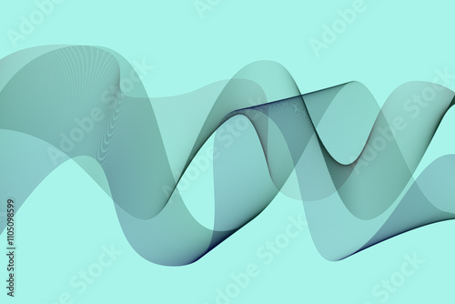  Trendy gradient waves background. Abstract background. Banner template. Vector illustration