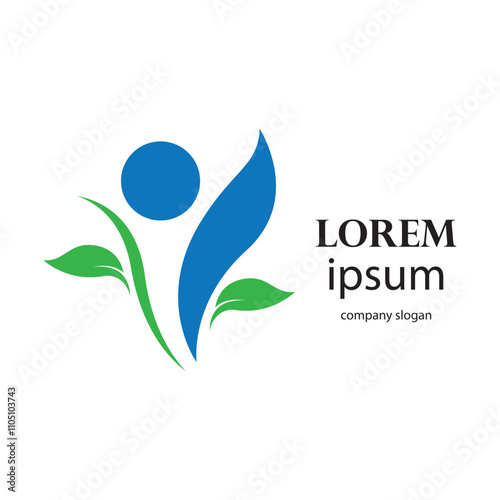 body recovery and health logo illustration design