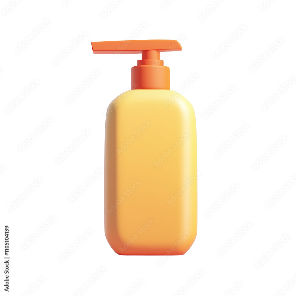 3D render pump bottle png mockup. Isolated plastic shampoo hand soap lotion pump bottle image on transparent background 3D render pump bottle png mockup. Isolated plastic shampoo hand soap lotion pump bottle image on transparent background