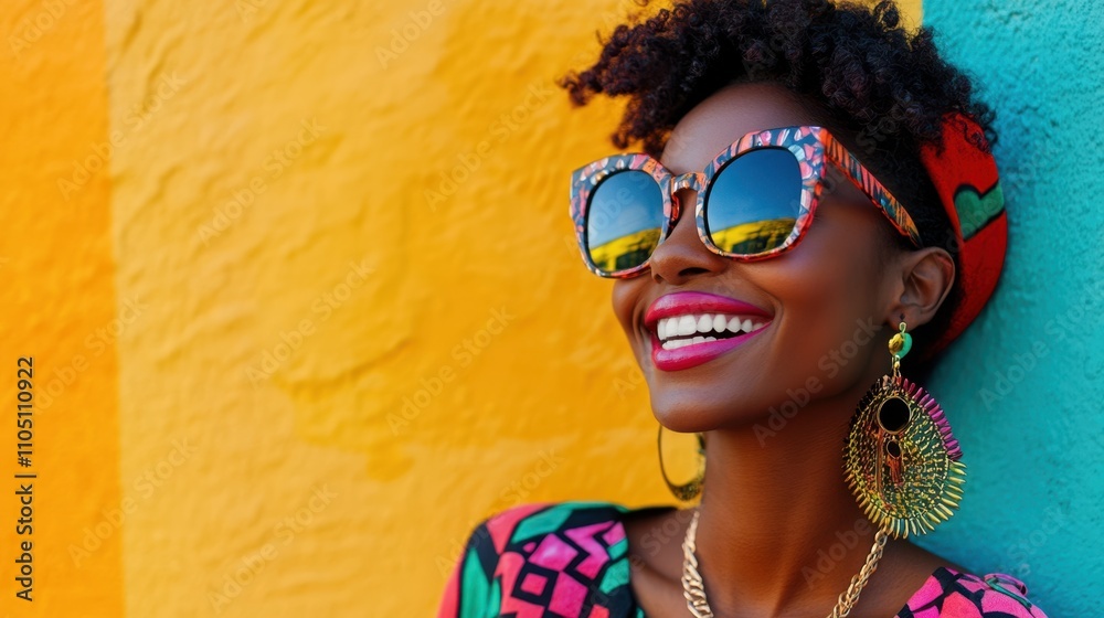 The Woman with Stylish Sunglasses The Woman with Stylish Sunglasses