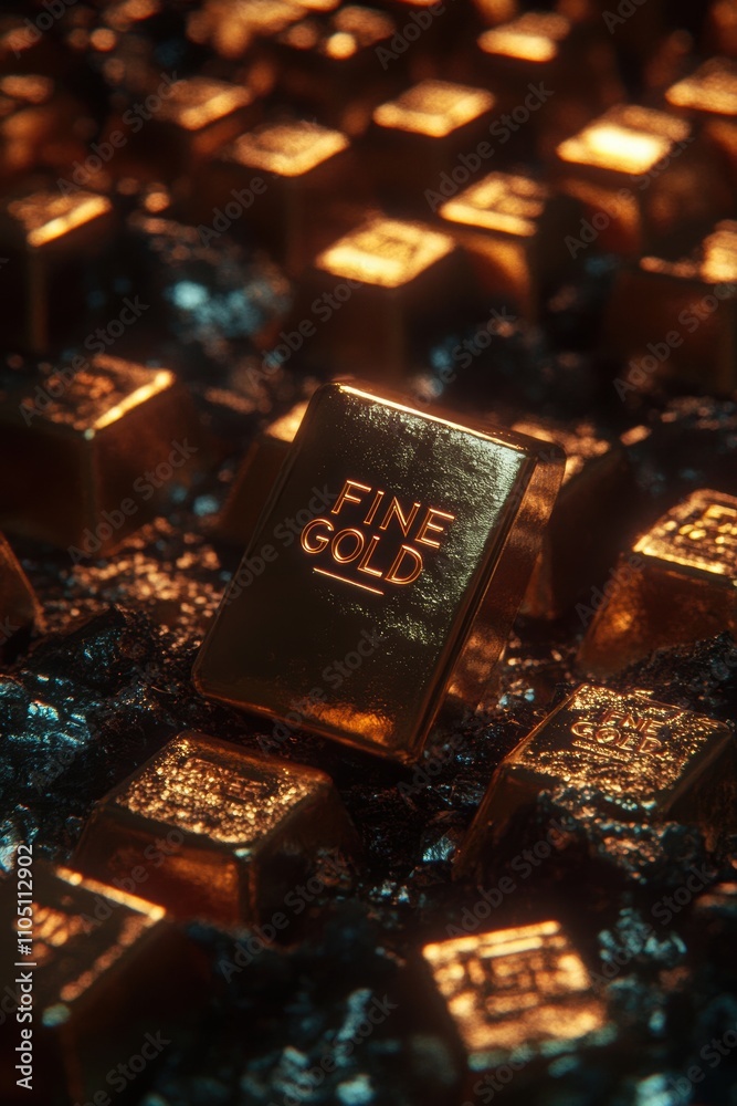 Gold Bars Close Up. Gold Bars Close Up.