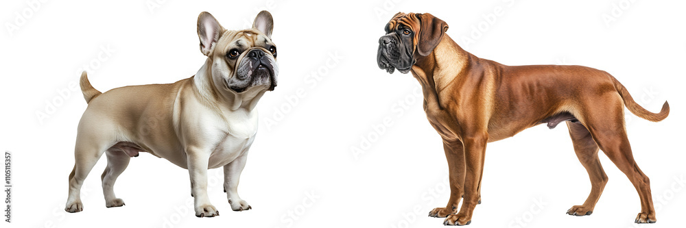 Set of a dog, isolated on a transparent background. Set of a dog, isolated on a transparent background.