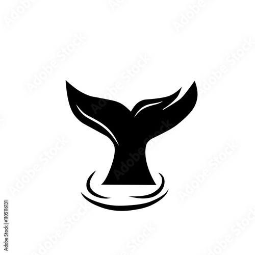 whale tail design icon