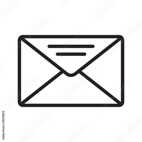 Mail Icon vector image. Suitable for use on web apps, mobile apps, and print media.