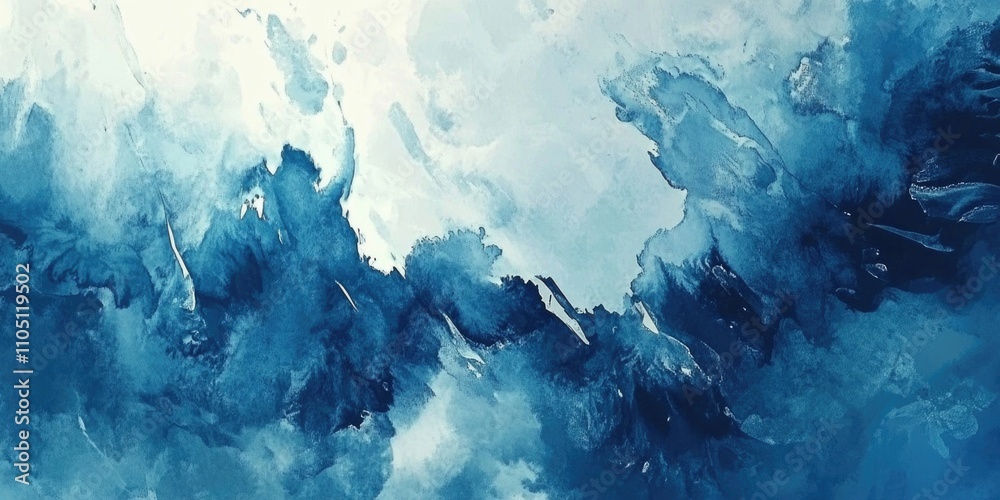 Blue and White Abstract Art Blue and White Abstract Art