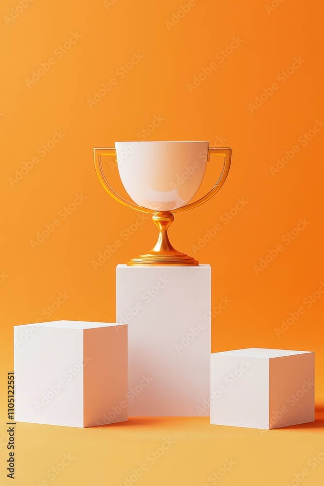 Gold Trophy Podium. Gold Trophy Podium.