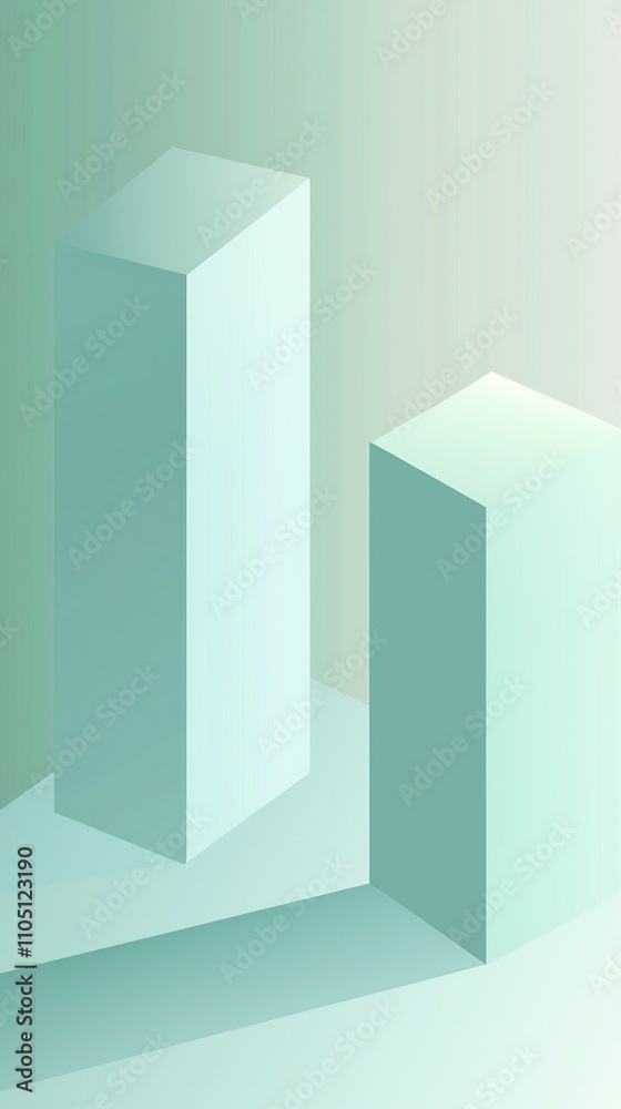 Minimalist and geometric abstract background with cubes squares and rectangles in contrasting shades of green and gray tones creating a simple yet visually striking 3D composition Minimalist and geometric abstract background with cubes squares and rectangles in contrasting shades of green and gray tones creating a simple yet visually striking 3D composition