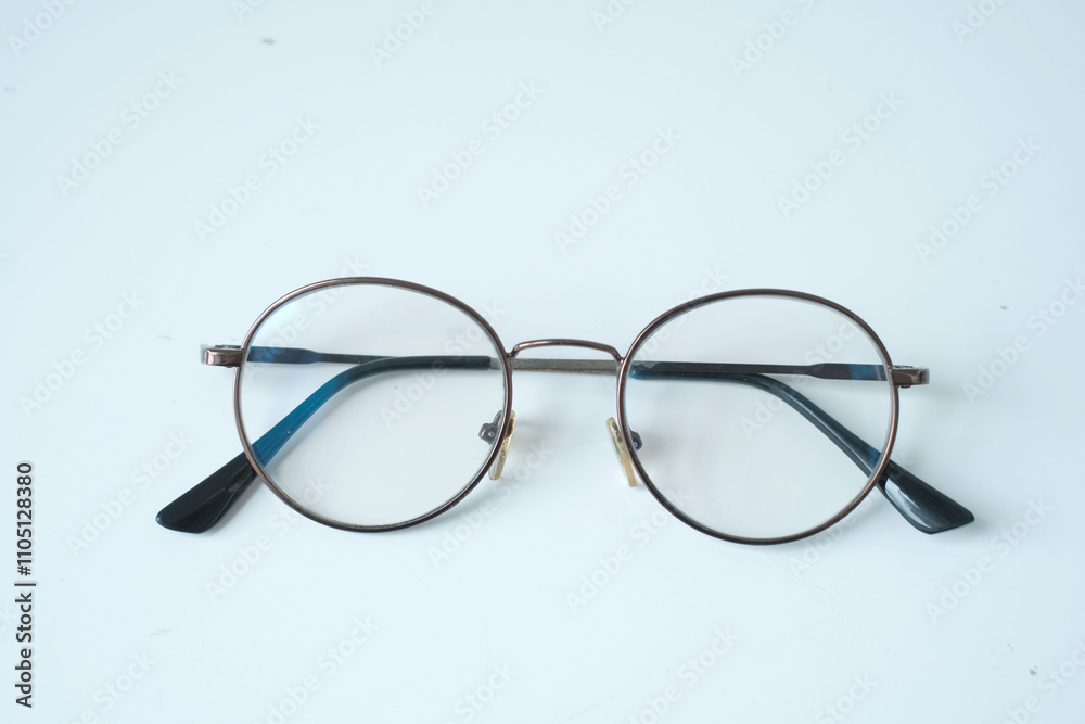 classic glasses with white background classic glasses with white background