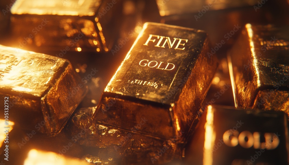 Gold Bars Closeup. Gold Bars Closeup.