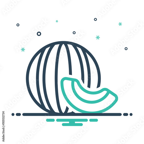 Mix icon for muskmelon