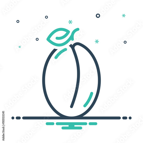 Mix icon for plum