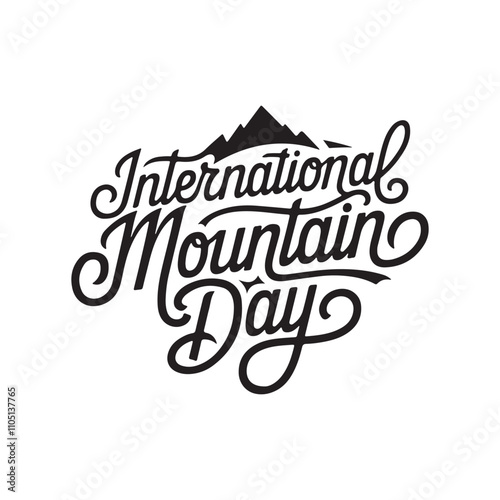 mountain typography silhouette vector arts 