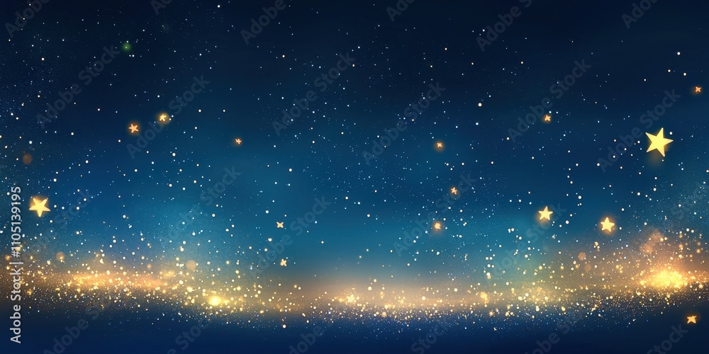 Obraz premium Starry night sky with a lot of glitter