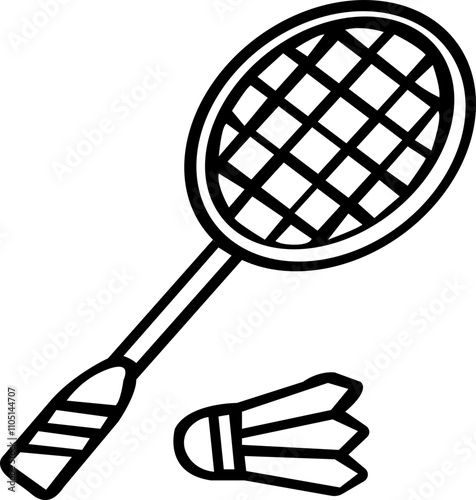 Design of badminton ball symbol, shuttle, team, health, vector