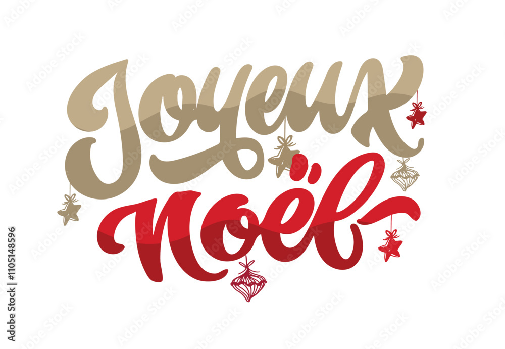 Merry christmas - in french. 100% vector hand drawn doodle file. Lettering quote about winter holidays 2025. Lettering for t-shirt design, mug print, bag print, clothes fashion. Merry christmas - in french. 100% vector hand drawn doodle file. Lettering quote about winter holidays 2025. Lettering for t-shirt design, mug print, bag print, clothes fashion.