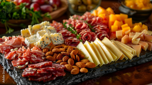 Delicious Charcuterie Board: A Realistic Food Photo