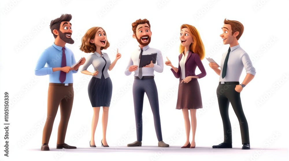 Obraz premium Business people, funny and planning in meeting, conversation and teamwork for project. Group, employees and coworkers with ideas, support and cooperation for proposal, laughing and collaboration