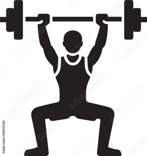 a man gym silhouette vector art available for instant download, perfect for enhancing your creative fitness designs.