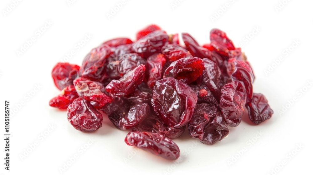 Dried cranberries on white background, isolated, Dried fruits for food. Dried cranberries on white background, isolated, Dried fruits for food.