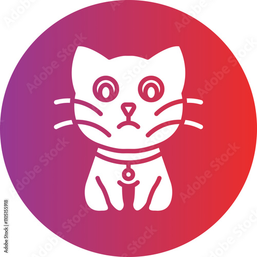 Cat Vector Icon Style