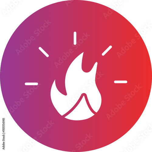 Fire Vector Icon Style