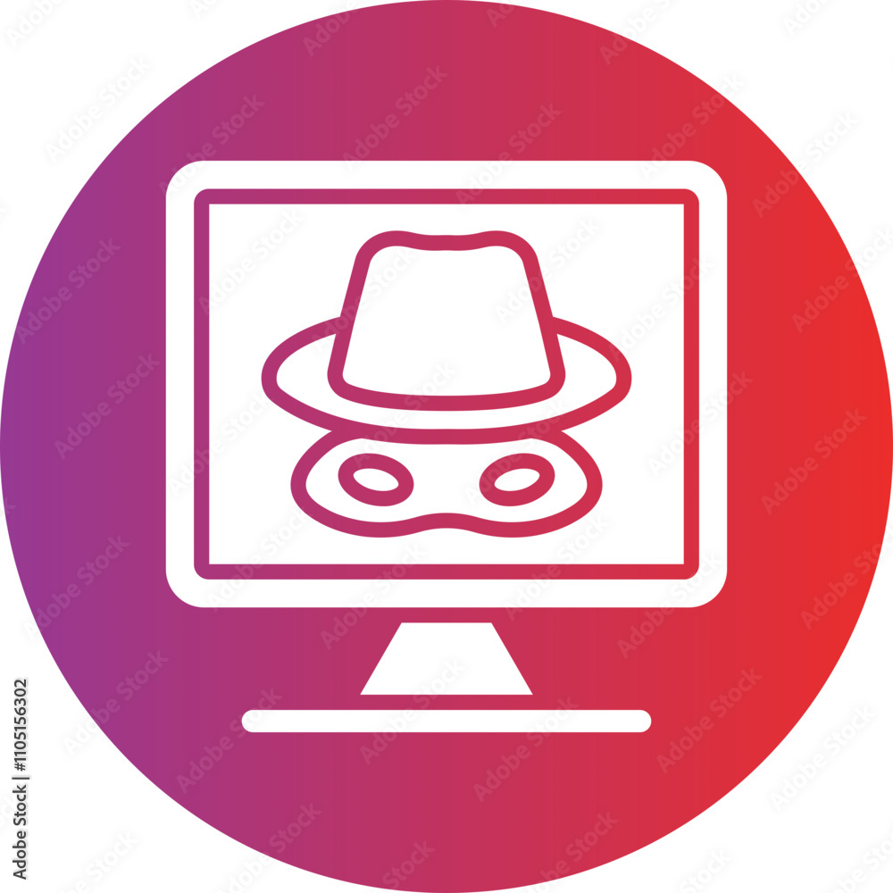 Dark Web Vector Icon Style Dark Web Vector Icon Style