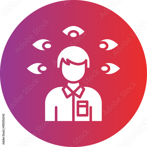 Paranoia Vector Icon Style