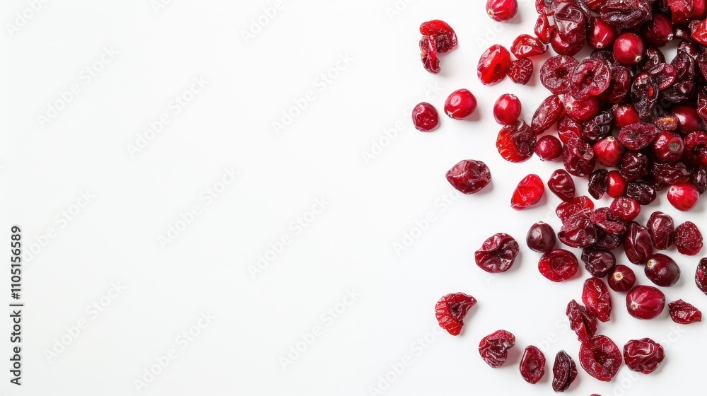Dried cranberries on a white background, isolated. Dried fruits for food and healthy eating concept. Dried cranberries on a white background, isolated. Dried fruits for food and healthy eating concept.