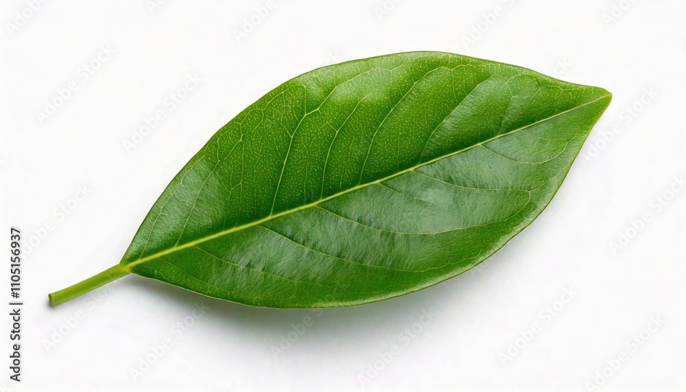 Obraz premium Single Green Leaf Of Jasmine 