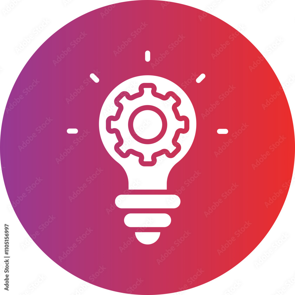 Automation Solutions Vector Icon Style Automation Solutions Vector Icon Style