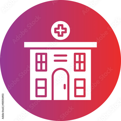 Rehab Clinic Vector Icon Style