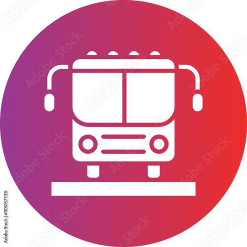 Bublic Transportation Vector Icon Style photo