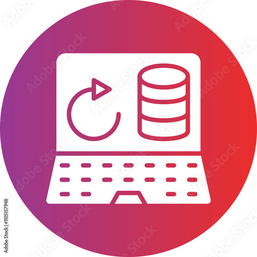 Data Portability Vector Icon Style photo