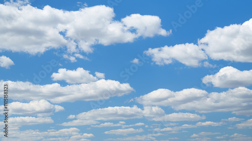 Fototapeta Naklejka Na Ścianę i Meble -  beautiful blue sky with soft white clouds for abstract background