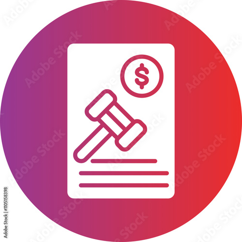 Penalty Vector Icon Style