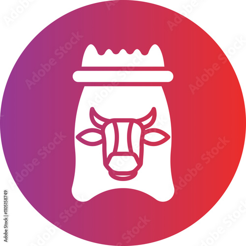 Animal Feed Vector Icon Style