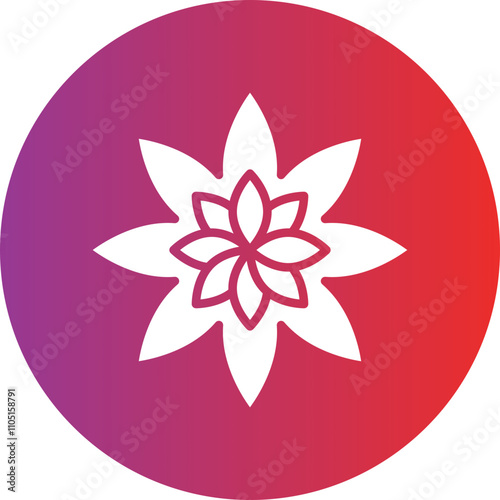 Flower Vector Icon Style