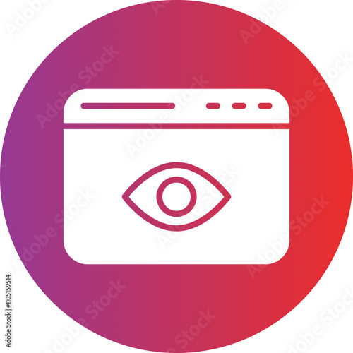 Views Vector Icon Style