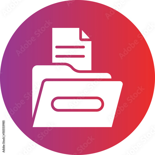 Open Archive Vector Icon Style