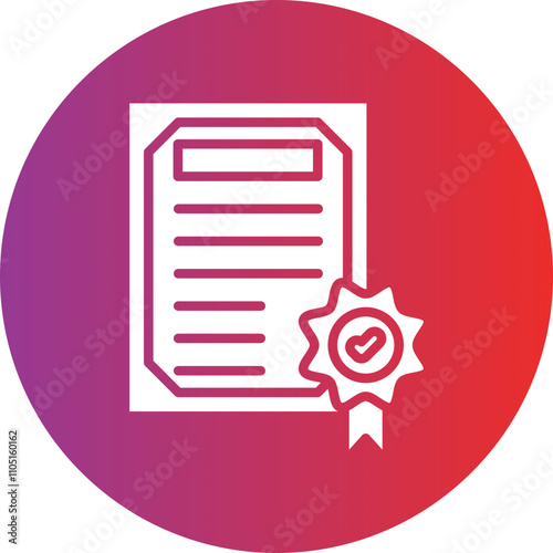 Articles Incorporation Vector Icon Style