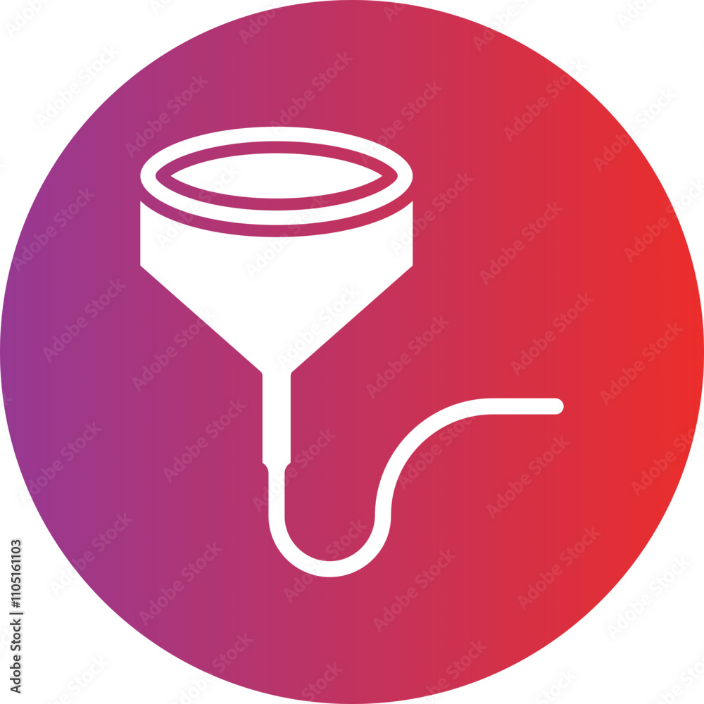 Beer Bong Vector Icon Style Beer Bong Vector Icon Style