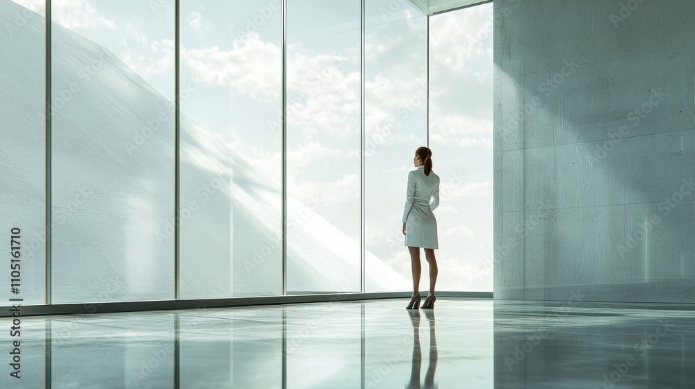 businessman standing by window businessman standing by window