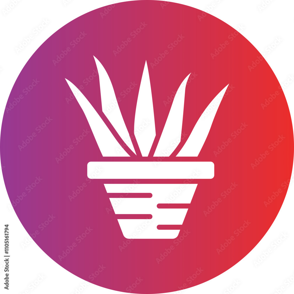 Aloe Vera Vector Icon Style