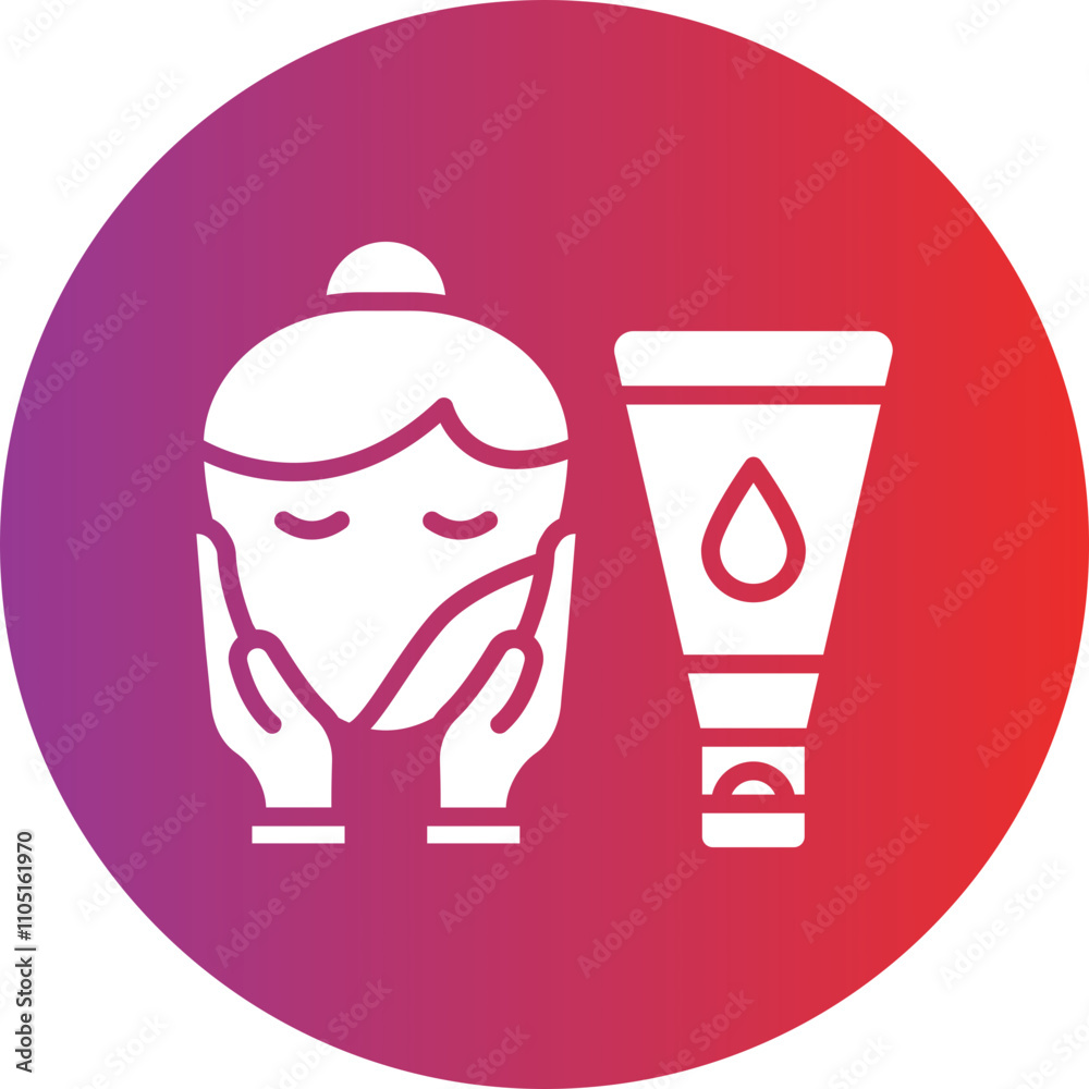 Face Scrub Vector Icon Style Face Scrub Vector Icon Style