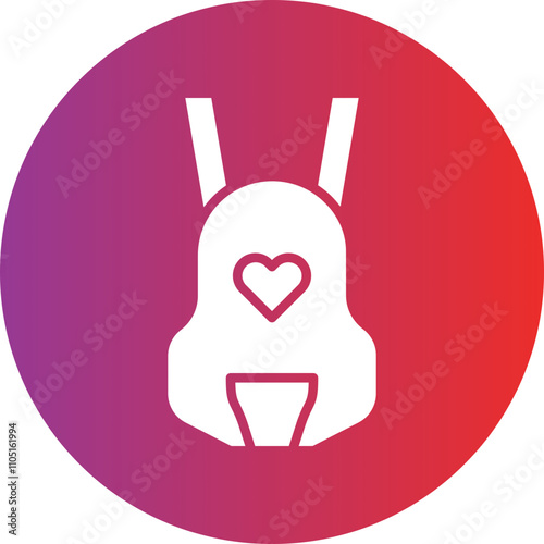Baby carrier Vector Icon Style